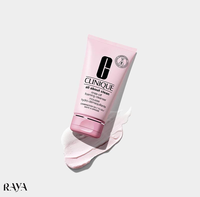 فوم شستشوی صورت کلینیک مخصوص پوست چرب و چرب مختلط Clinique All About Clean Rinse-Off Foaming Cleanser